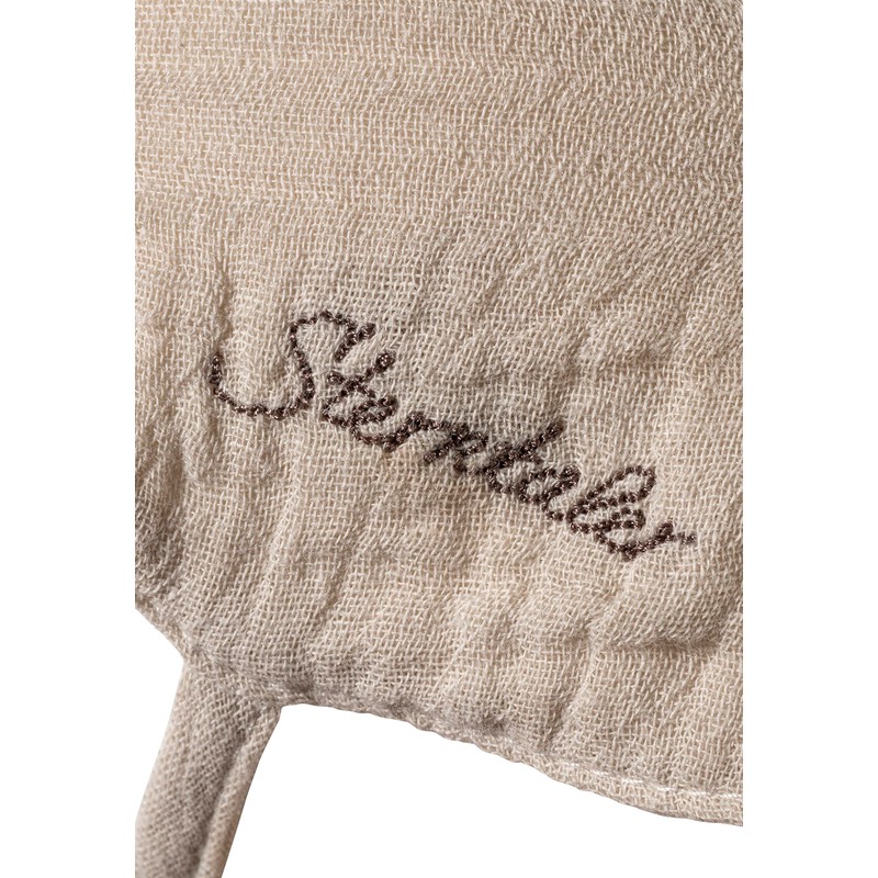 Sterntaler Boys' Peaked Cap Neck Reversible Sun Hat, beige, 49