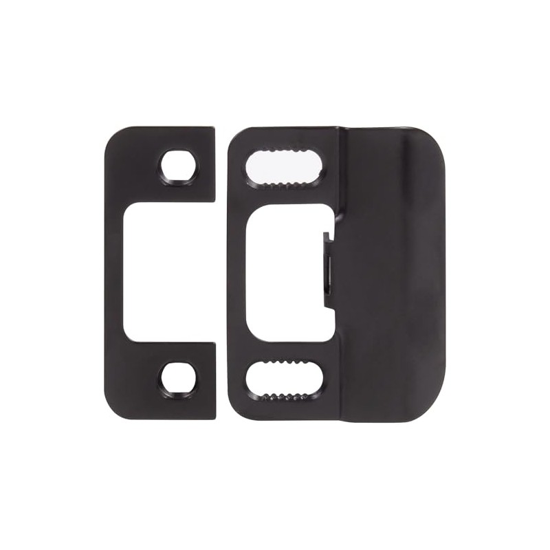 Stone Harbor Hardware Adjustable Strike Plate, Matte Black