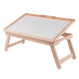 Winsome Wood Arlo Breakfast Tray with Flip Top, Natural and White