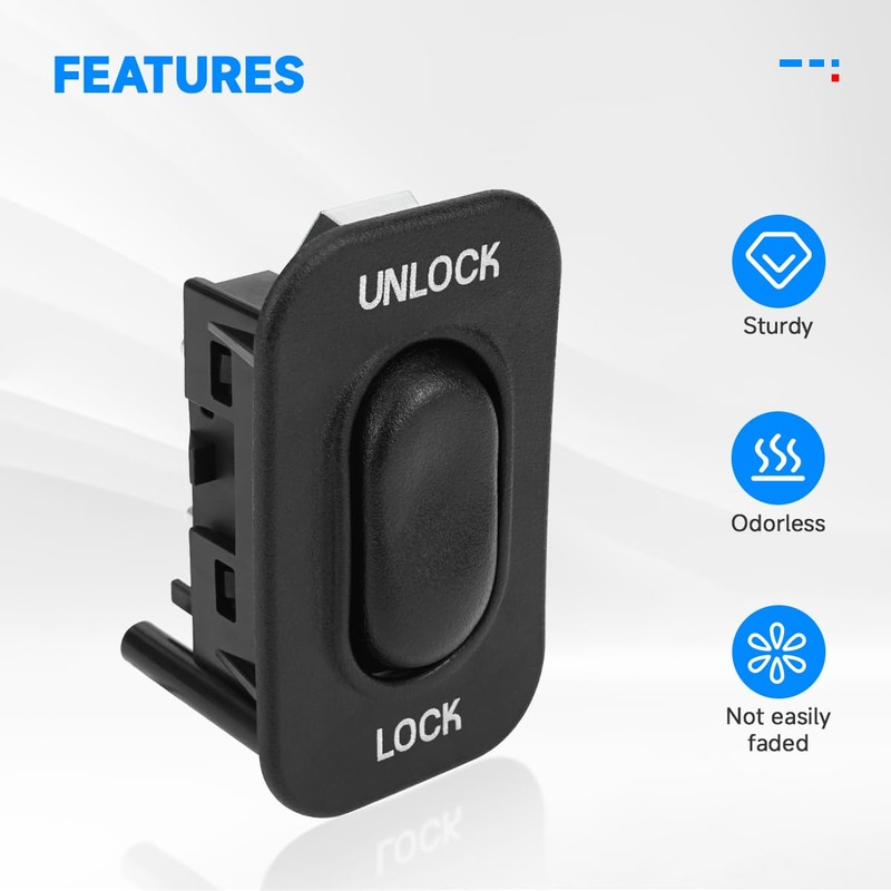 SW7080 Front Driver Side Door Lock Switch Compatible with Ford