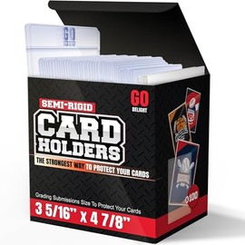 Portadores de tarjetas semi rígidos para calificación PSA, SGC, BGS, CSG – Paquete de 200 - Fundas para tarjetas de béisbol - 100 portadores de tarjet