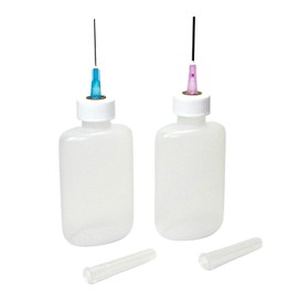 Gaunt Industries®- Oiler Boiler Art Bottle Set- Including (1) HYPO-200 with 25 gauge blunt needle & (1) HYPO-490 with 18 gauge blunt needle- Watercolor & Acrylic Paint Applicator- 1-1/4 Ounce Bottle