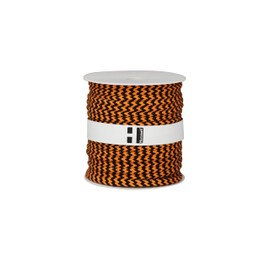 Hummelt® SilverLine Rope Cotton Cord (H) 8 mm 40 m Black / Orange on a Roll