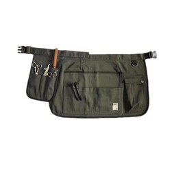 Msymay Apron, Work Apron, Work Apron, Kitchen Apron, Work, Multi-functional Pocket, Hairdresser, Outdoor, DIY, Artisan, Protection, Outdoor Gardening, Cafe, green