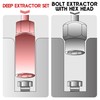 UYECOVE 5-Pcs Spiral Deep Bolt Extractor Set, Stripped Bolt Remover