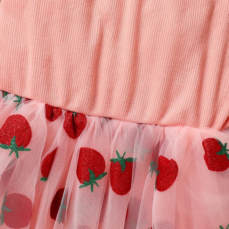 GRNSHTS Toddler Baby Girl Tutu Dress Sleeveless Strap Knit Tulle