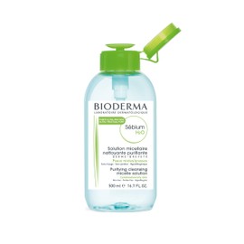 Bioderma Bioderma Sbium H2O PUMP, Micellar Water, Cleansing and Make-Up Removing for Combination to Oily Skin, Green Bottle, 17 Fl Oz