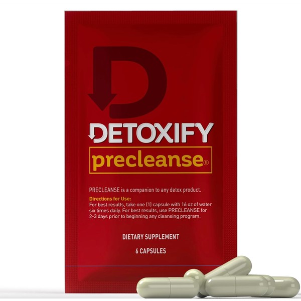Detoxify Pre Cleanse One Day Detox Capsules with Milk Thistle