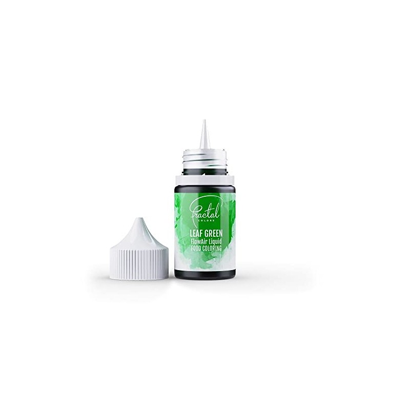 Fractal Colours FlowAir Airbrush Liquid Food Colouring 30ml Leaf Green