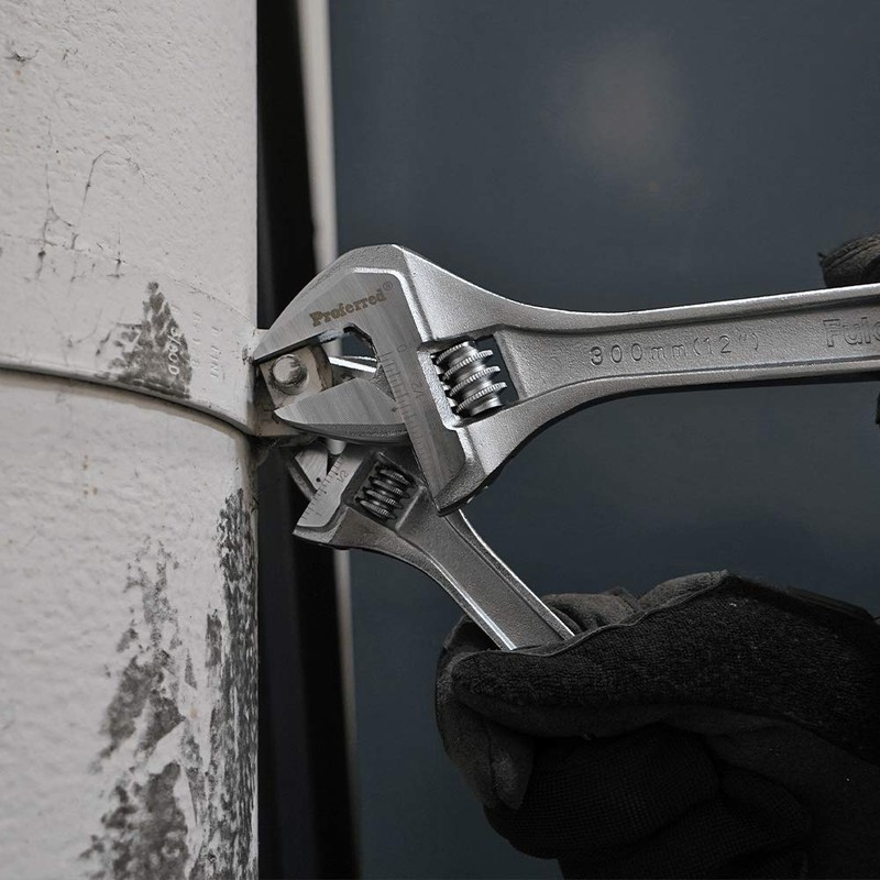 Proferred T05055 Standard Adjustable Wrench, Chrome Finish, 12"