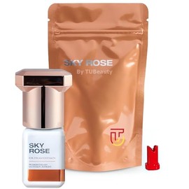 Sky Rose Glue Extensión de pestañas extremadamente fuerte de 5 ml 2024 – calcomanía de extensión de pestañas profesional hábil y rápido – 0.5 s de secado rápido / 6-8 semanas de tiempo de retención