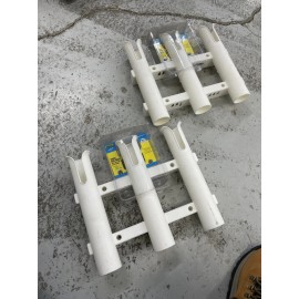 Seachoice 1 “pair” Seachoice Rod Rack-Holds Three-White 89411 (2 Packages)