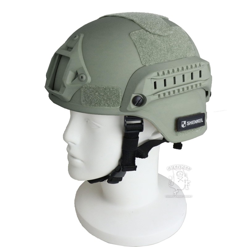 SHENKEL MICH 2000 PJ Type Tactical Helmet, Side Rails, NVG