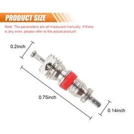 100PCS Premium Tire Valve Cores, Nickel Plated Copper Schrader Valve Stems Cores, Universal Tire Repair Valve Stem Part Replacement for Most Cars, Motorcycles, Trucks, Air Conditioning Application