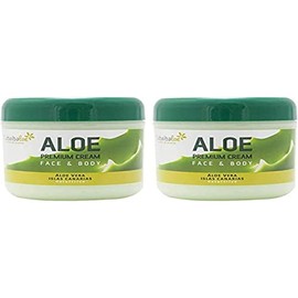 TABAIBA, aloe vera body cream aloe vera cream tabaibaloe premium face and body cream x 2 units, 600 ml
