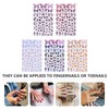 Ipetboom 5sheets Butterflies Nail Art Stickers Shiny Decals for DIY