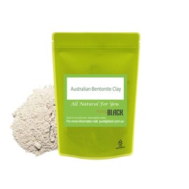 purelyBlack Australian Bentonite Clay Food Grade for Detoxifying Facial Mask Organic (100g)