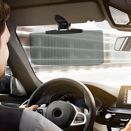 BOXOB Sun Visor Extender for Car, Adjustable Polarized Visor Extender Sunshade Plate Protect from Glare and Harmful Light for Most Vehicles