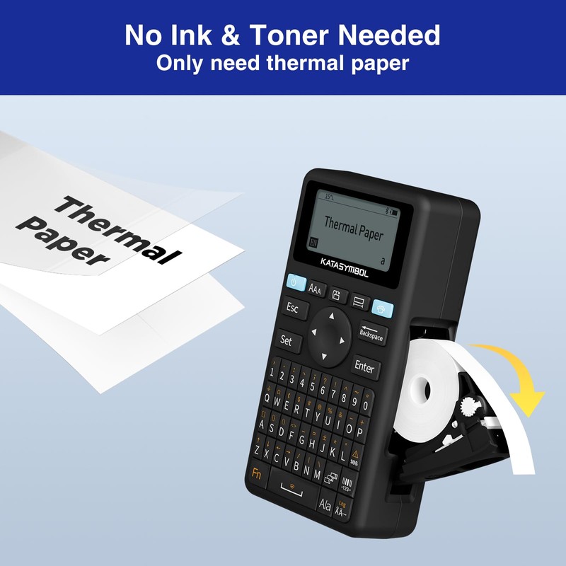 SUPVAN E11 Bluetooth Label Maker Machine with 4 Tapes, Support