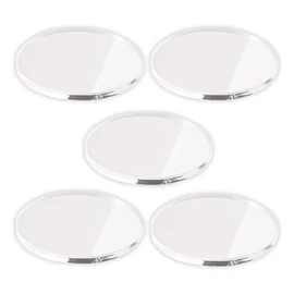 HAMILO Round Acrylic Display Stand, For Exhibitions, Photography, Product Display, Set of 5 (10 cm)