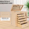 AKOZLIN Huge Jewelry Box Organizer Functional Extra Large Leather Jewelry