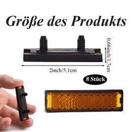 mkemka 8 pieces reflectors for bicycle pedals night safety warning pedal reflector bicycle reflector bicycle suitable for bicycles