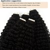 Afro Curly Tape in Hair Extensions Human Hair 18 Inch