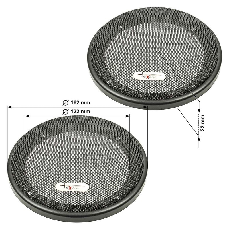 tomzz Audio Excalibur 2800-001-1 Loudspeaker Grille for 130 mm DIN