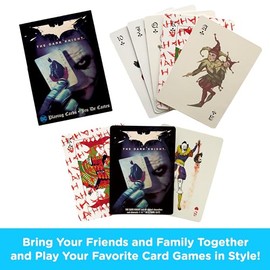 Aquarius DC Comics Joker - Baraja de Cartas con temática de Joker de Caballero Oscuro para Tus Juegos de Cartas Favoritos, mercancía y coleccionables con Licencia Oficial de DC Comics