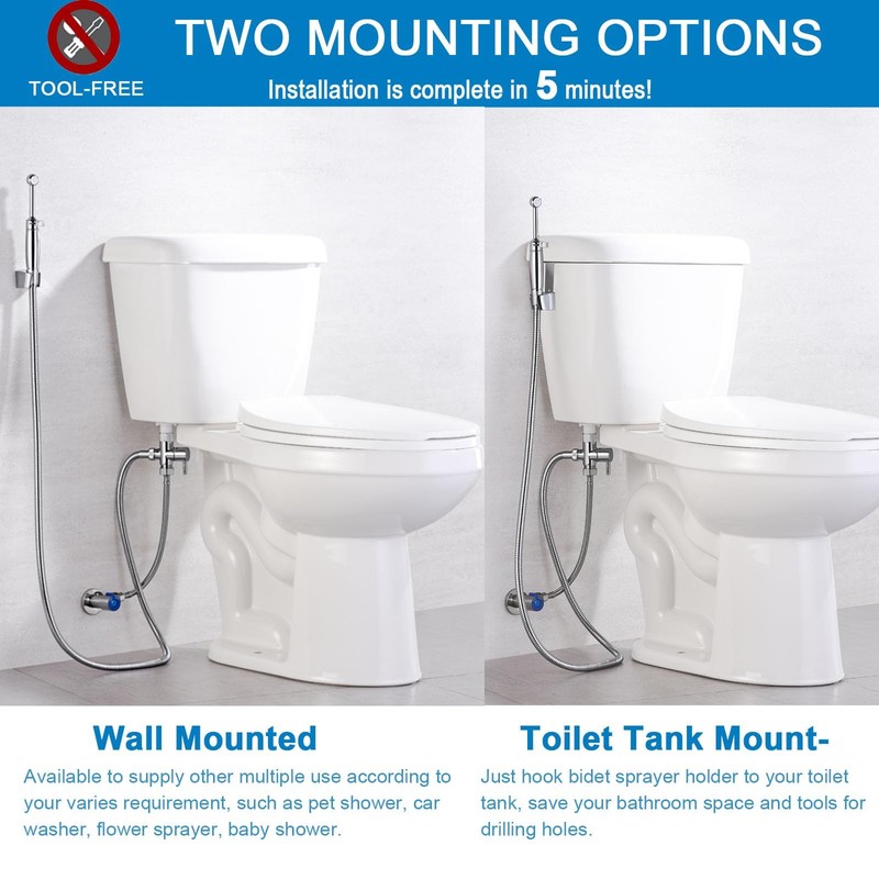 SonTiy Handheld Bidet Sprayer for Toilet, Cloth Diaper Sprayer Set