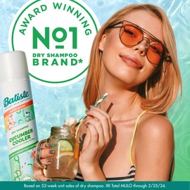 Batiste Dry Shampoo, Limited Edition Cucumber Cooler Scented, Refresh Hair & Absorb Oil Between Washes, 3.81 Oz.