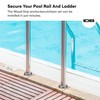 Wood Grip Anchor and Escutcheon Pool Rail Set - 4'"