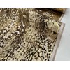 Metallic Snake Skin Print Python Leopard Animal Fabric Linen Look