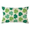 Ogiselestyle Lucky Clover St Patricks Day Throw Pillow Cover, 12