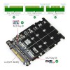 L. Adaptador M.2 Sdd A U.2 2en1 M.2 Nvme Y