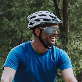 RUDYPROJECT MABEL Sunglasses, White Shiny Frame/Multi Laser Ice Lenses, Freesize