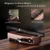 All-in-One Torch Lighter with Straight Cutter, Holder, Built-in Punch Tool,