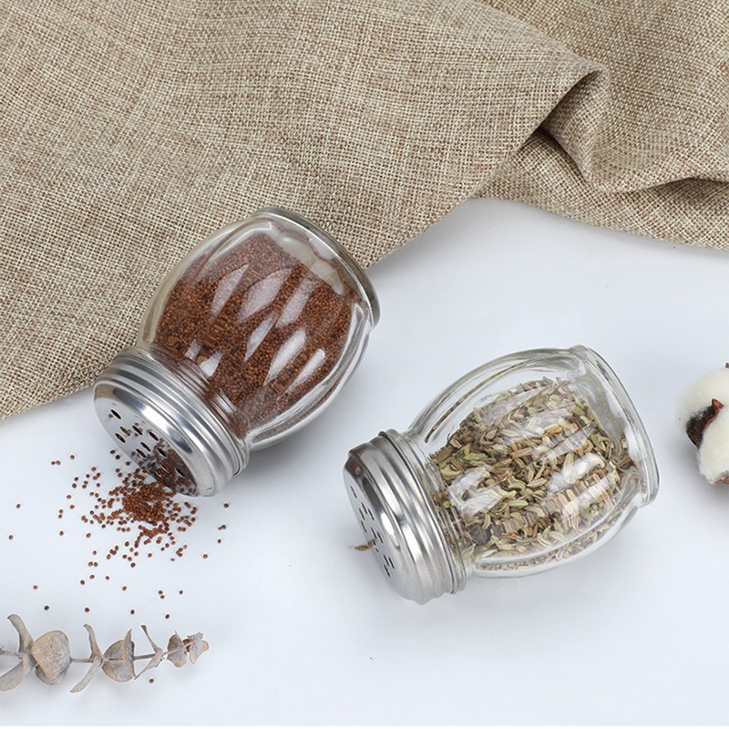 1st Choice Salt and Pepper Shakers with Stainless Tops Set