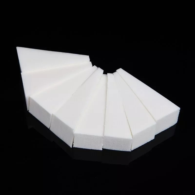 Jun Nook Esponja Triangular Maquillaje Tipo Quesitos Pack 100 Piezas