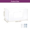 sourcing map Trash Bag Dispenser Roll Holder, Wall Mount Acrylic