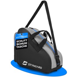 STYNGARD Ice Skate Bag for Men and Women Ice Skates Bag – Inline Bag for Ice Skates and Inline Skates Bag Made of Robust Material – Model Montreal (Black/Blue)