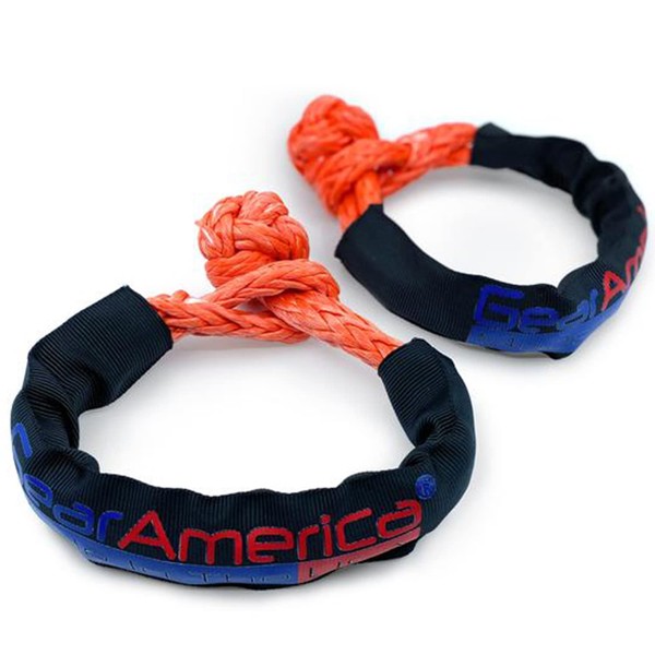 GearAmerica Synthetic Soft Shackles 1/2” Orange – Made in The