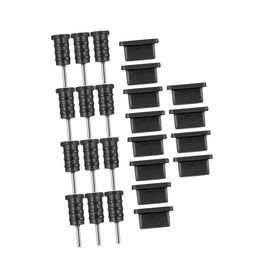 LABRIMP 12pairs Type-c Earphone Jack Plugs and USB Stoppers Dustproof Headphone Jack Dust Plugs for Phones Compatible All Mobile Devices Prevents Dirt and Liquid Ingress