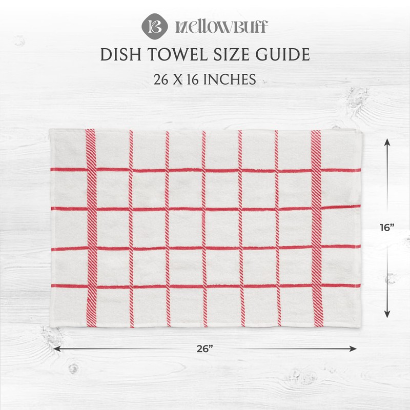 Mellow Buff 100% Cotton Terry Dish Cloth & Dish Towel