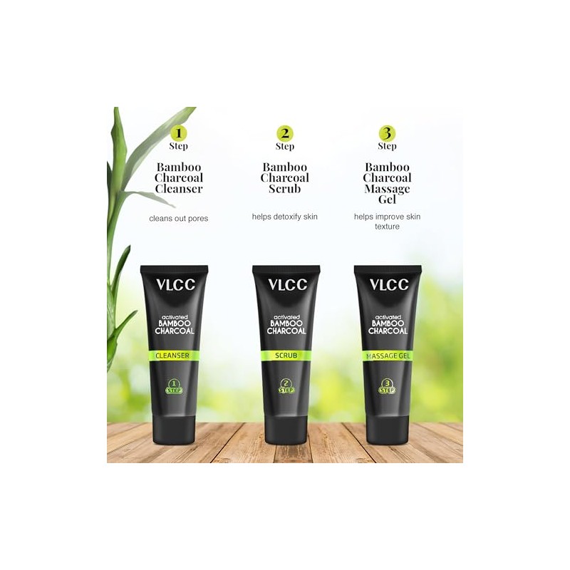 Vlcc Kit Facial Incluye Productos Cuidado Piel Carbón Bambú Activado