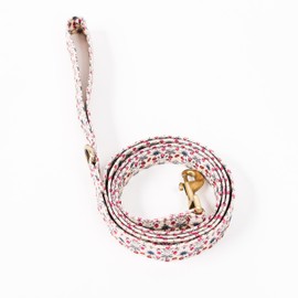 Organic Cotton Dog Leash for Small,Medium and Large Breed,Brass Hardware Pet Leash for Walking,Running and Training 6FT