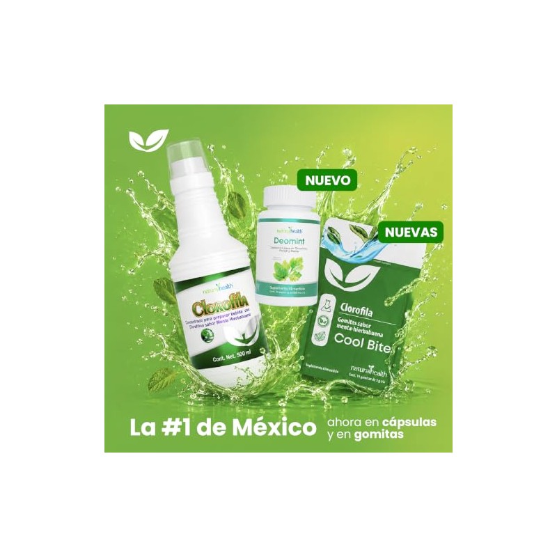 Natural Health Deomint Clorofila en Cápsulas Frasco con 30 Cápsulas