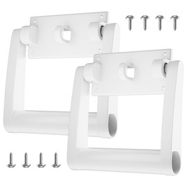 BiLLNE 2 Pack - 21025 Cooler Replacement Handles for 90-100 Quart Cooler,White Plastic 4 Holes Handles (Kit Includes 8 Screws)