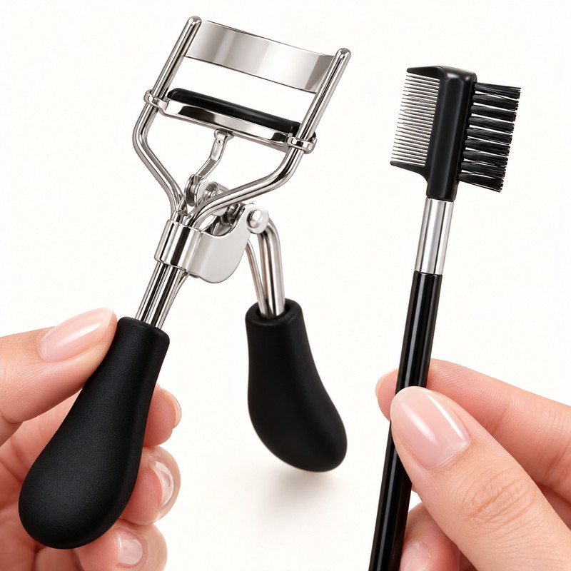 11-Piece Eyelash Grooming Kit for Eye Makeup – Stainless Steel