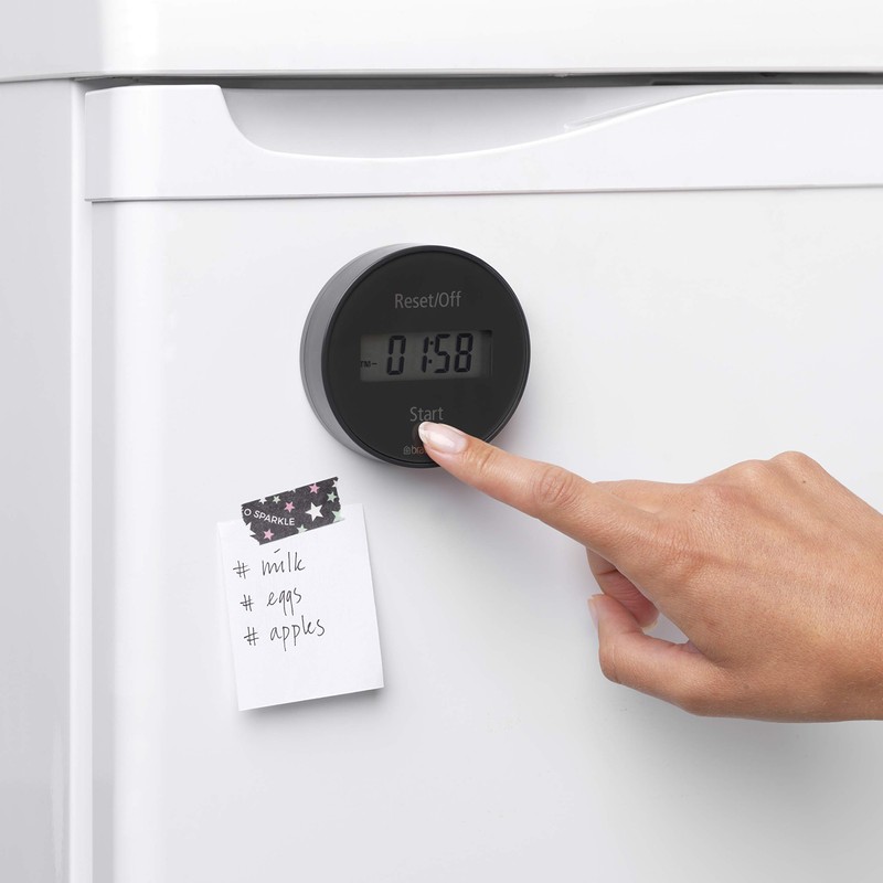 Magnetic Kitchen Timer, Tasty+ - Dark Grey